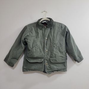 L.L. Bean Kids Green Canvas Jacket
